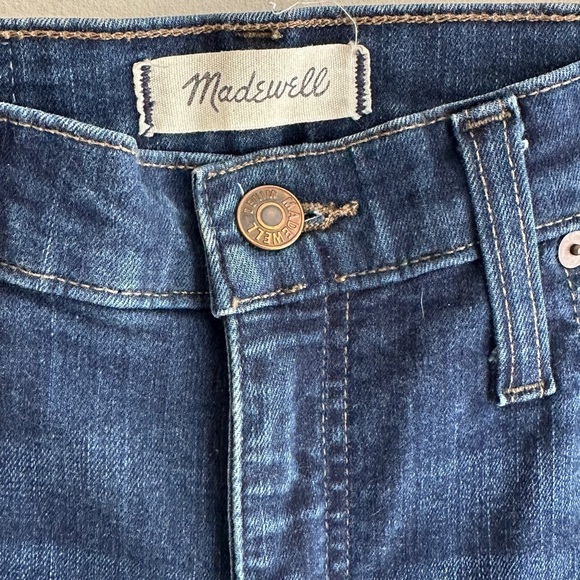 Madewell 10” High Riser Skinny Skinny Dark Wash Jeans, Size 28 - Picture 8 of 16